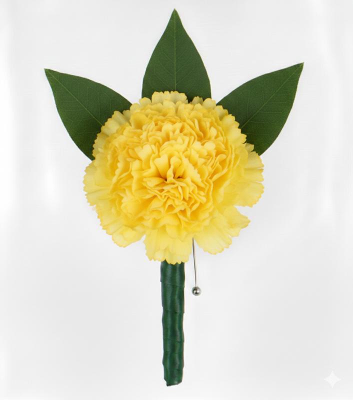 An image of Boutonniere Carnation Red Deluxe