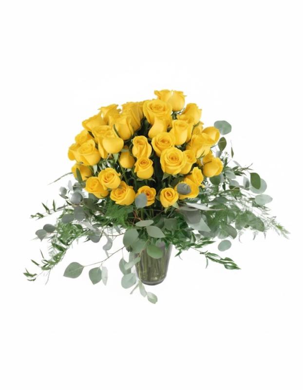 An image of Premium Roses 3 Dozen White