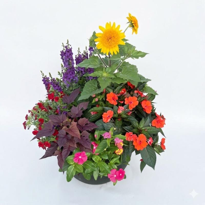 An image of Combo Pot Sun 12" Vibrant Pot