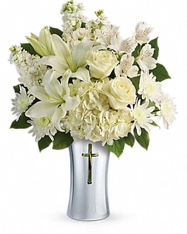 An image of Teleflora's Shining Spirit Vase Arrangement Standard