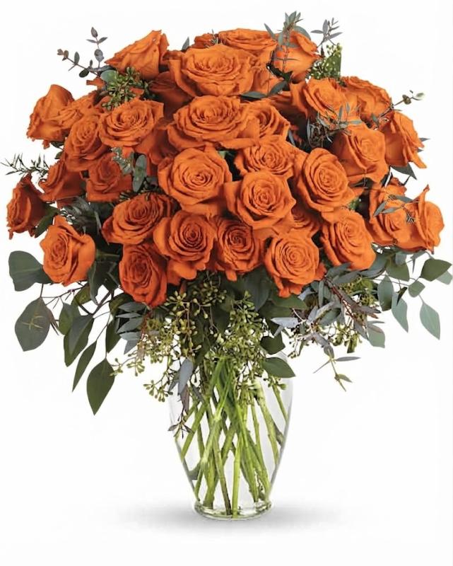 An image of Teleflora's Forever Beloved Arrangement Lavender Standard