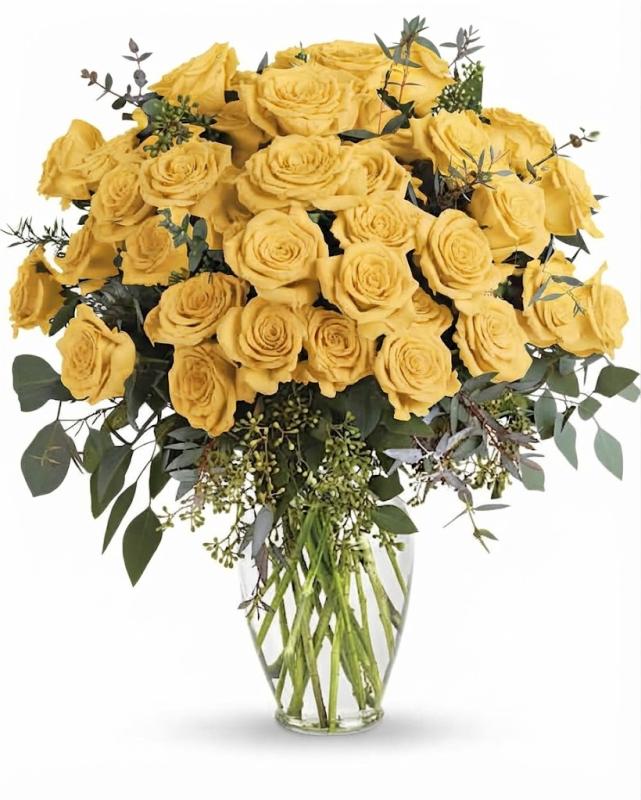 An image of Teleflora's Forever Beloved Arrangement Lavender Standard