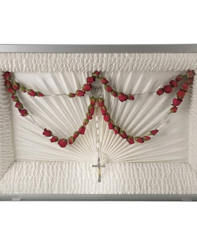 An image of Teleflora's Divine Grace 50 Bead Rosary Lavender