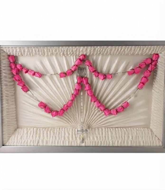 An image of Teleflora's Divine Grace 50 Bead Rosary Lavender