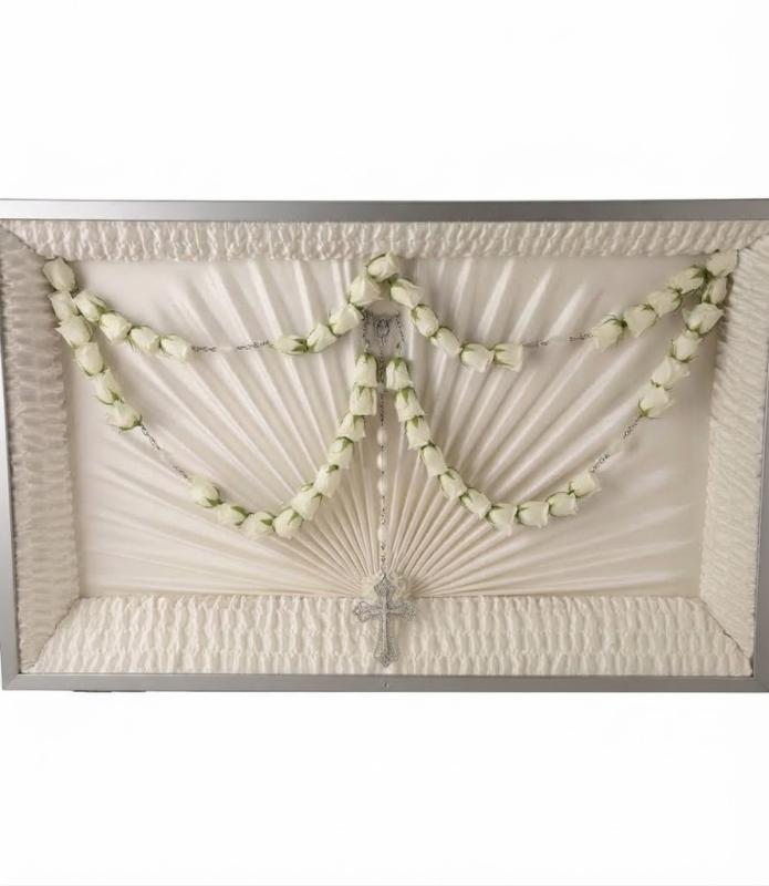 An image of Teleflora's Divine Grace 50 Bead Rosary Lavender