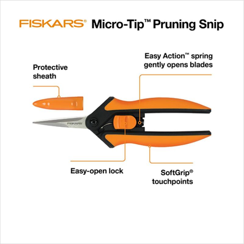An image of Micro-Tip Pruning Snip Fiskars