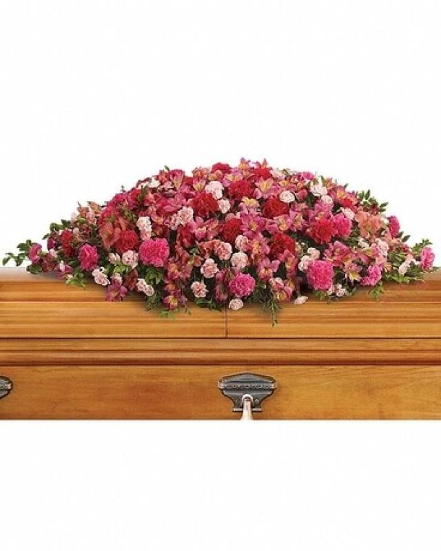 An image of Teleflora's A Life Loved Casket Spray Casket Spray Standard