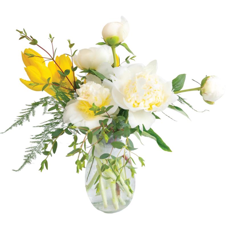 An image of Playful Peonies - Spring Floral Arrangement by Benken