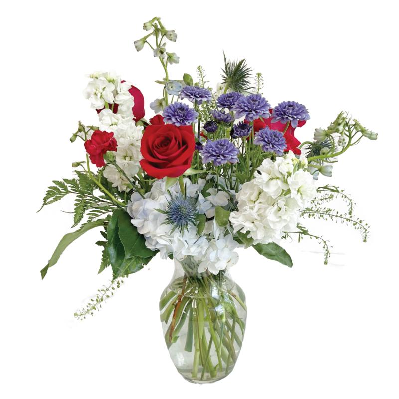 An image of Liberty - a patriotic floral arrangement designed by Benken
