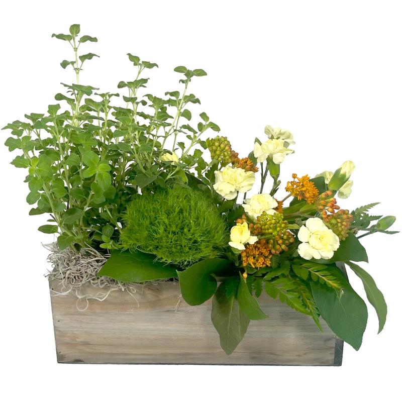An image of Green Thumb Floral Arrangement with Herbs