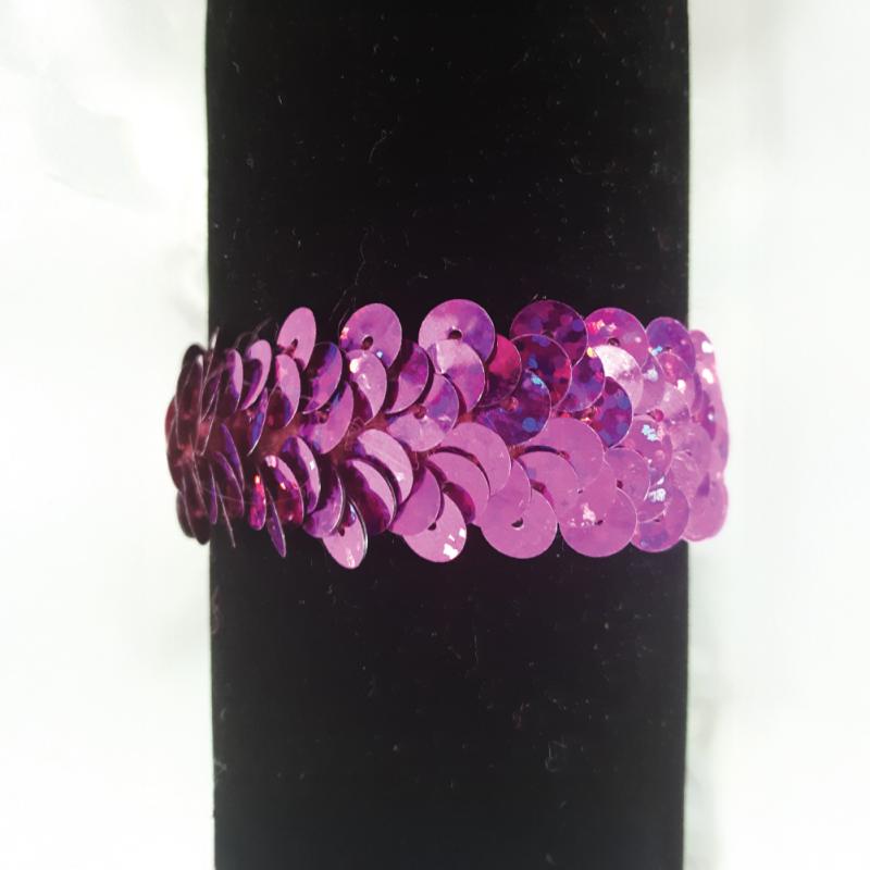 An image of Corsage Spray Rose & Ranunculus Dark Purple Bracelet