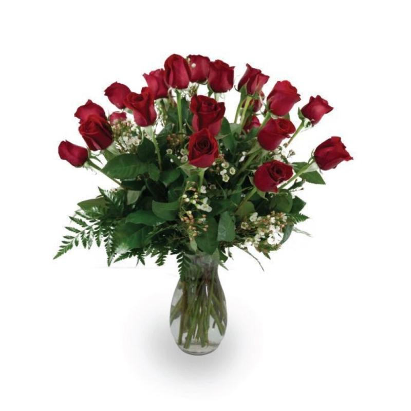 An image of Two Dozen Roses Pink