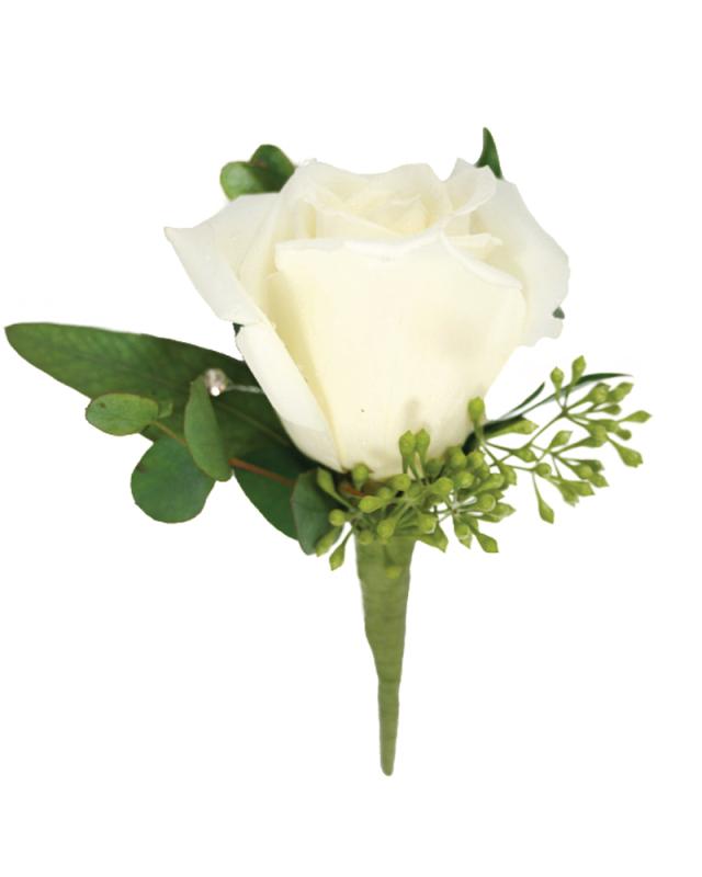 An image of Boutonniere Rose Yellow Deluxe