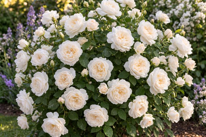 An image of White Licorice Rose, Floribunda White/Yellow