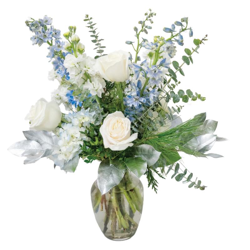 An image of Holiday Hues Floral Arrangement By Benken