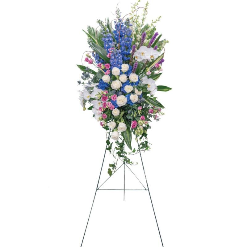 An image of Heartfelt Sorrow Standing Spray Standard