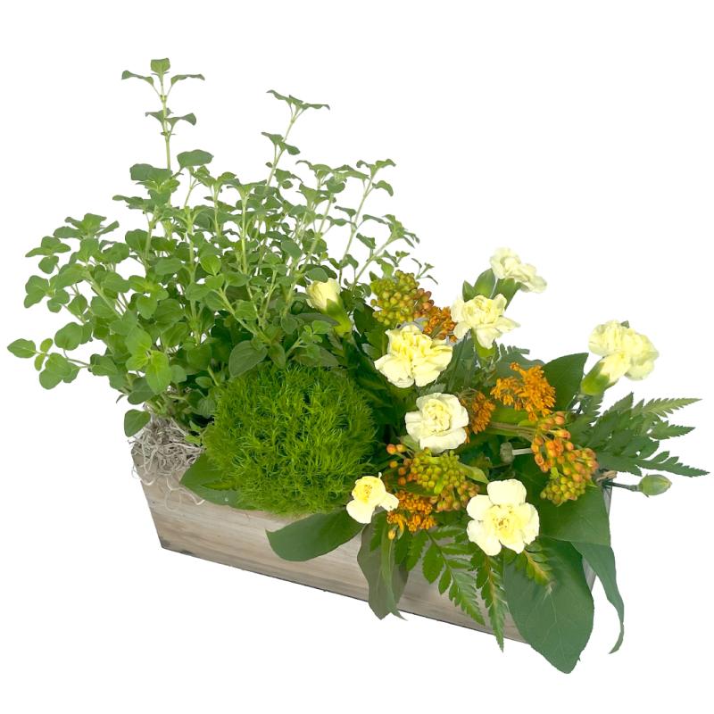 An image of Green Thumb Floral Arrangement with Herbs