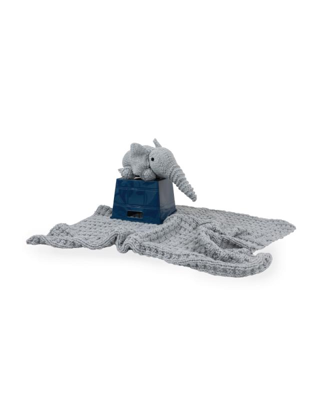 An image of Handmade Elephant Gift Set in Gray