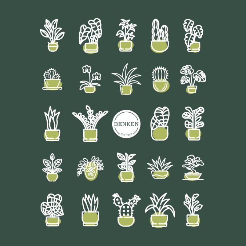 An image of Benken T-Shirt in Heathered Forest Green