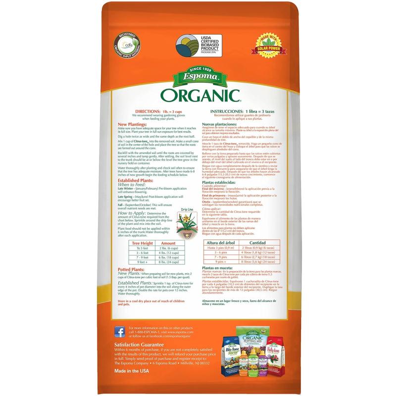 An image of Citrus-tone® - Citrus & Avocado Espoma 4 lb