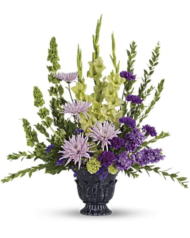An image of Teleflora'sCherishedMemorieTeleflora's Cherished Memories Urn Arrangements